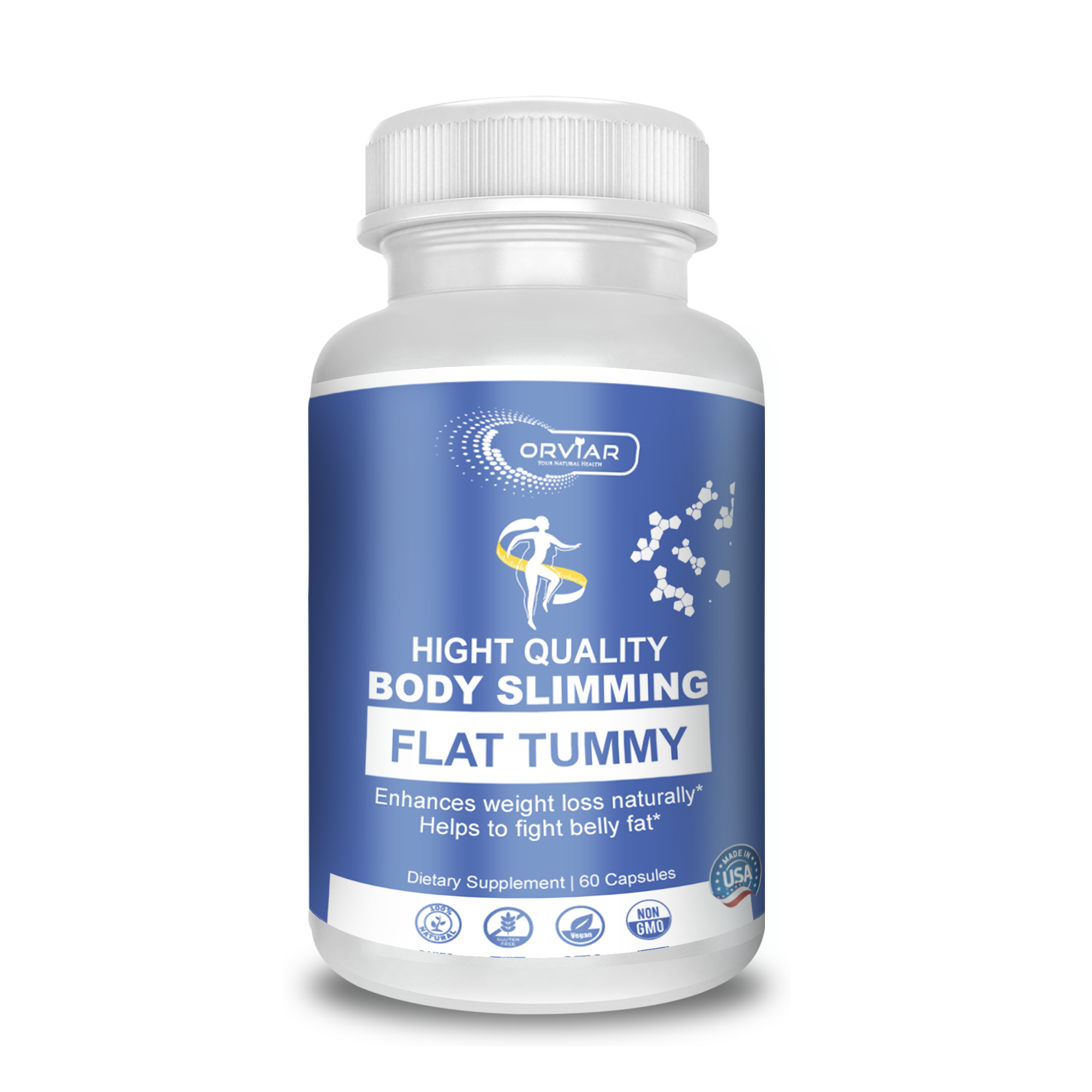 Body Slimming - Flat Tummy 60 Caps – Orviar Naturals